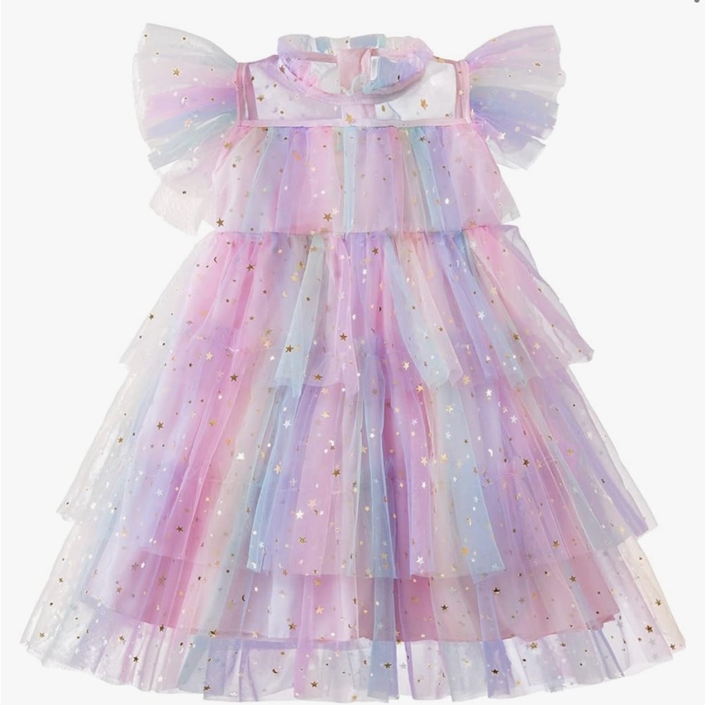 Pastel Rainbow Tulle Dress